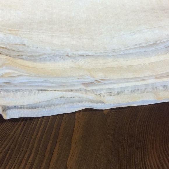 FINAL SALE PRICE Large Lot of Semi Sheer Dot Fabric - Picture 3 of 3